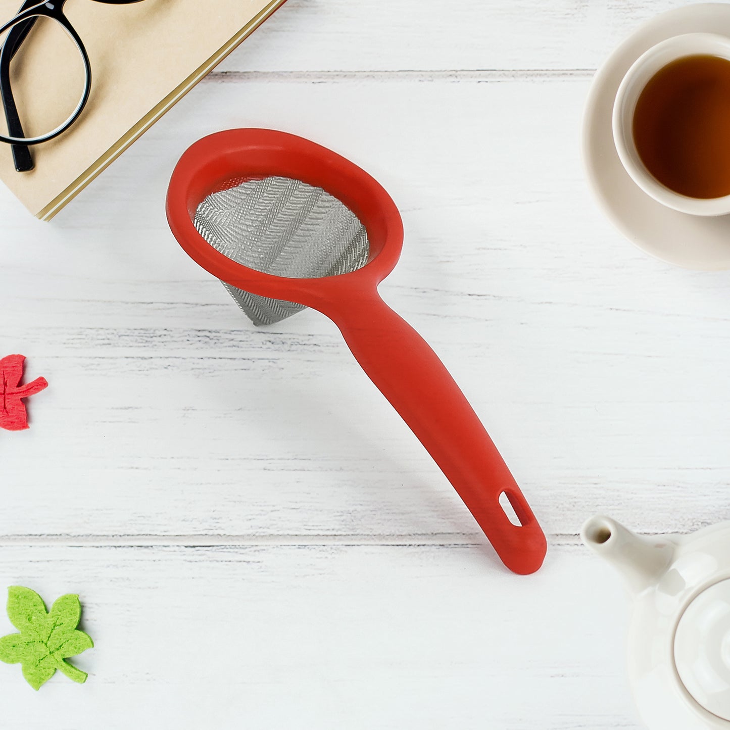 Apex Premium Green Tea Strainer With Fine Stainless Steel Mesh - Happy Price - Image 6