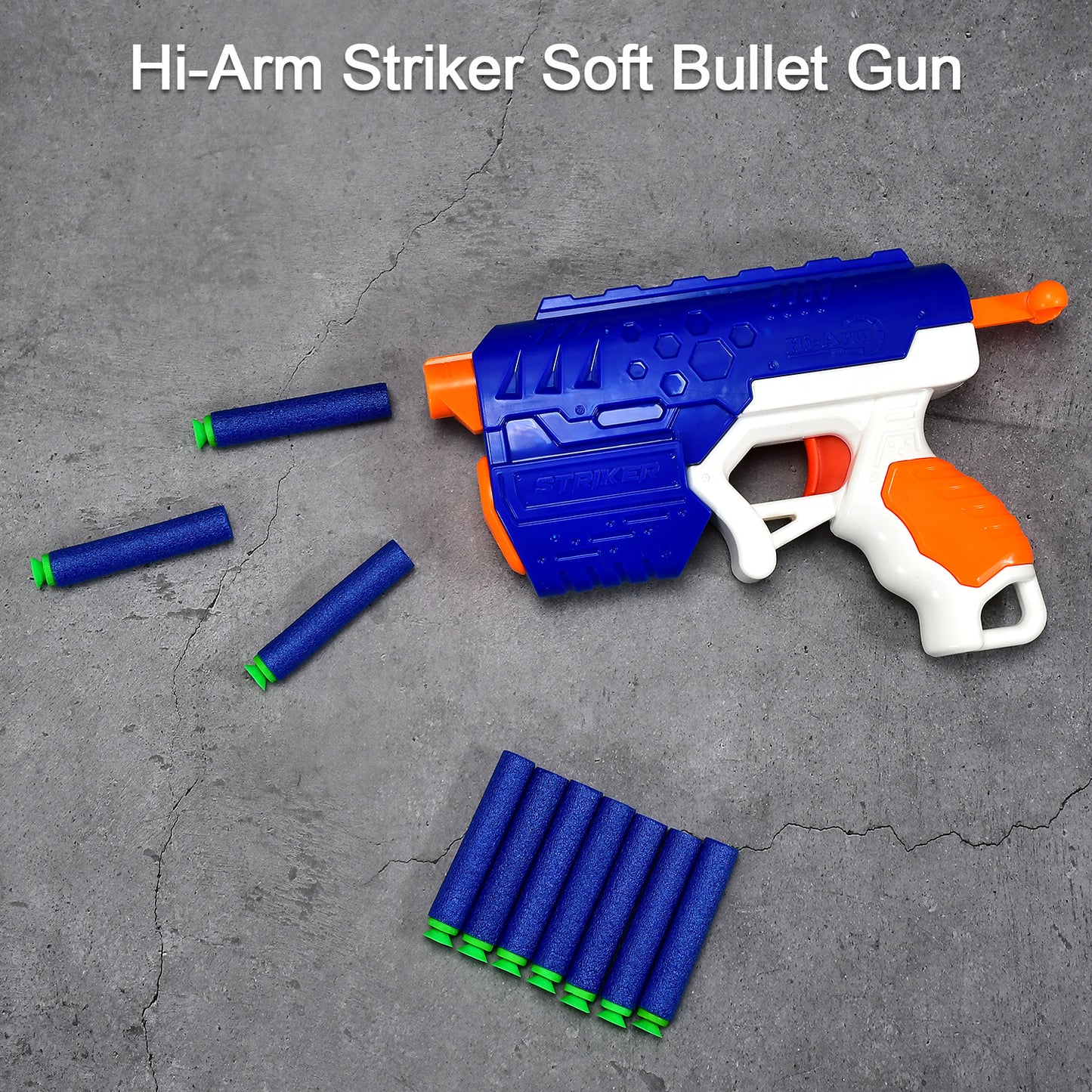 Hi-arm Gun With 10xfoam Suction Bullet Made With Abs Plastic Solid Build Target Shooting - Happy Price - Image 3