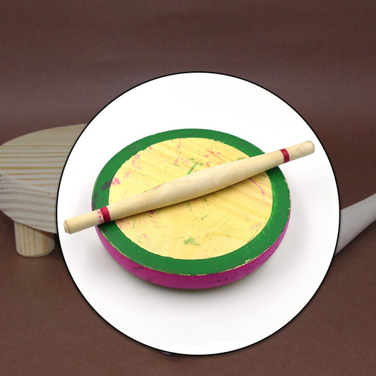 Kids Chakla Belan Set Used In All Kinds Of Household Places By Kids And Childrens For Playing Purposes Etc. - Happy Price - Image 1