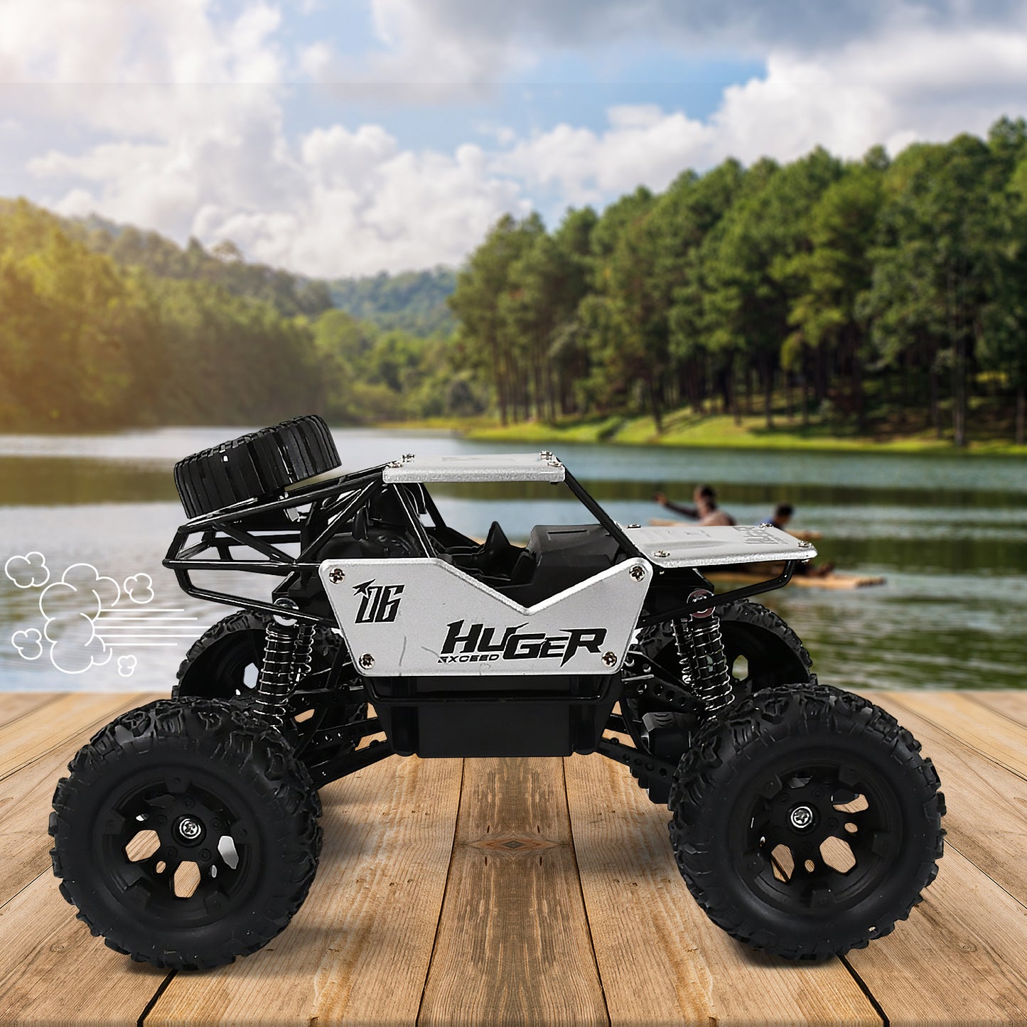 118 Scale Rock Crawler Monster Rc Truck All Terrain Stunt Racing Car Rechargeable Indoor Outdoor Toy Car - Happy Price - Image 5
