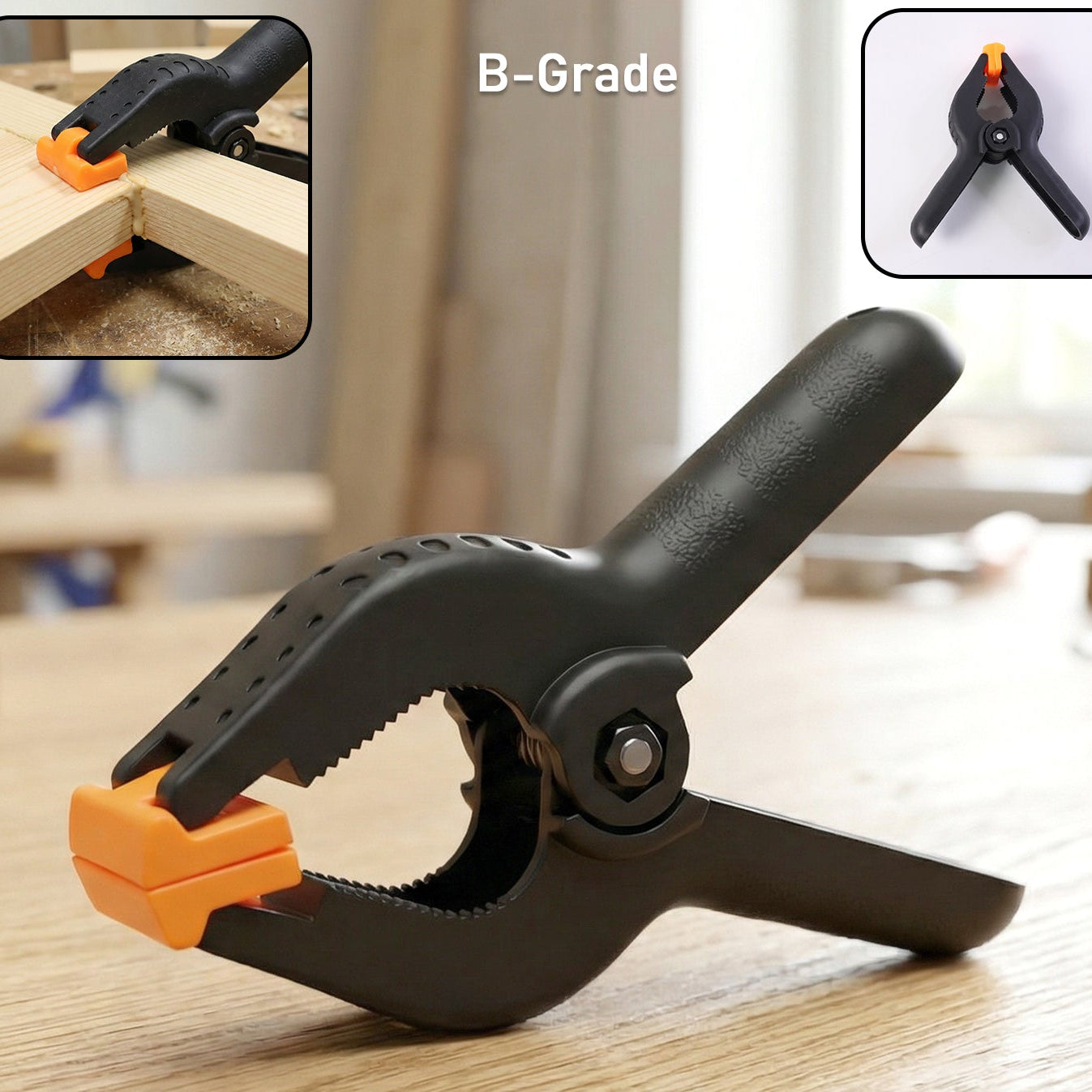 Heavy Duty Spring Clamp - B Grade, 1 Pc for Woodworking & DIY - Happy Price - Image 1