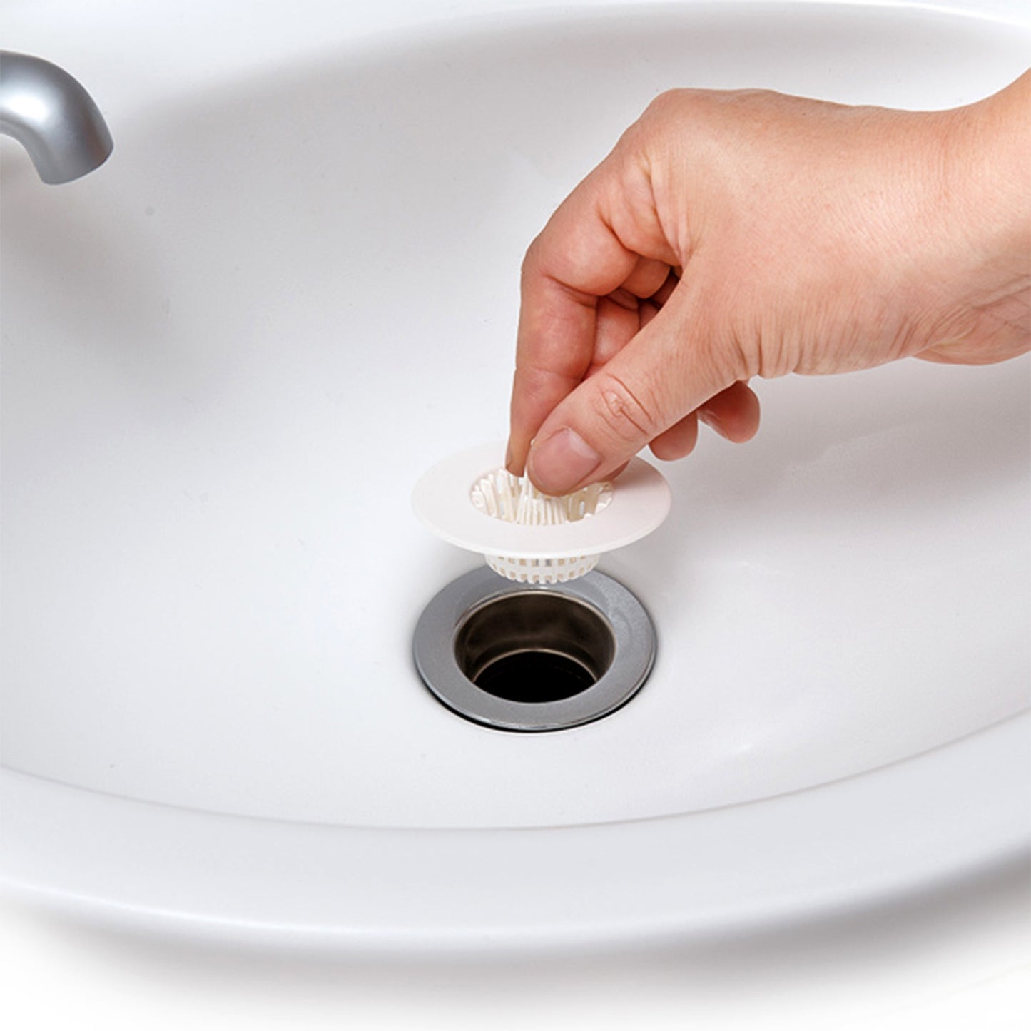 5 Pcs Sink Drain Strainer Filter - Anti-Clog Basket for Kitchen & Bathroom - Happy Price - Image 3