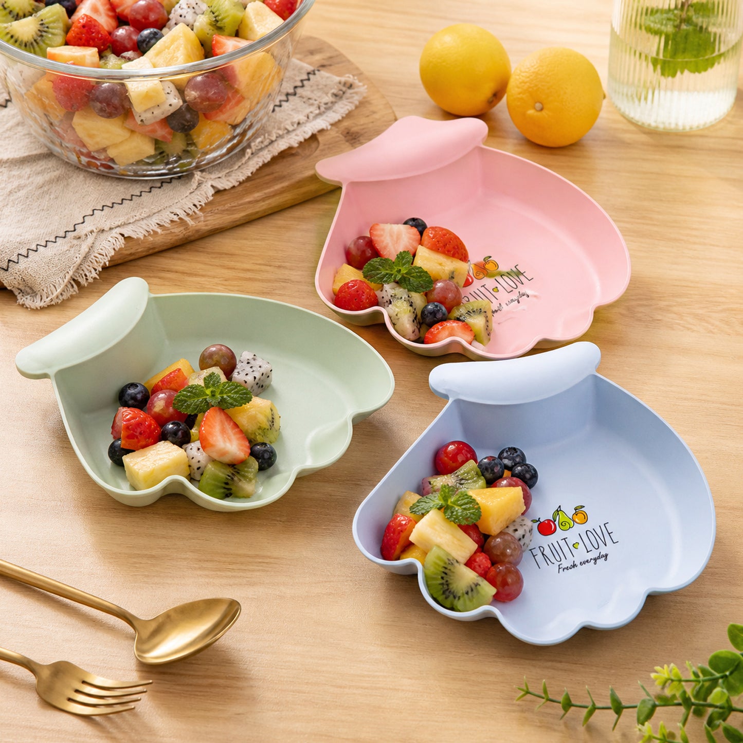 Cute Cartoon Kids Serving Tray with Handle - 1 Pc Mix Color - Happy Price - Image 2
