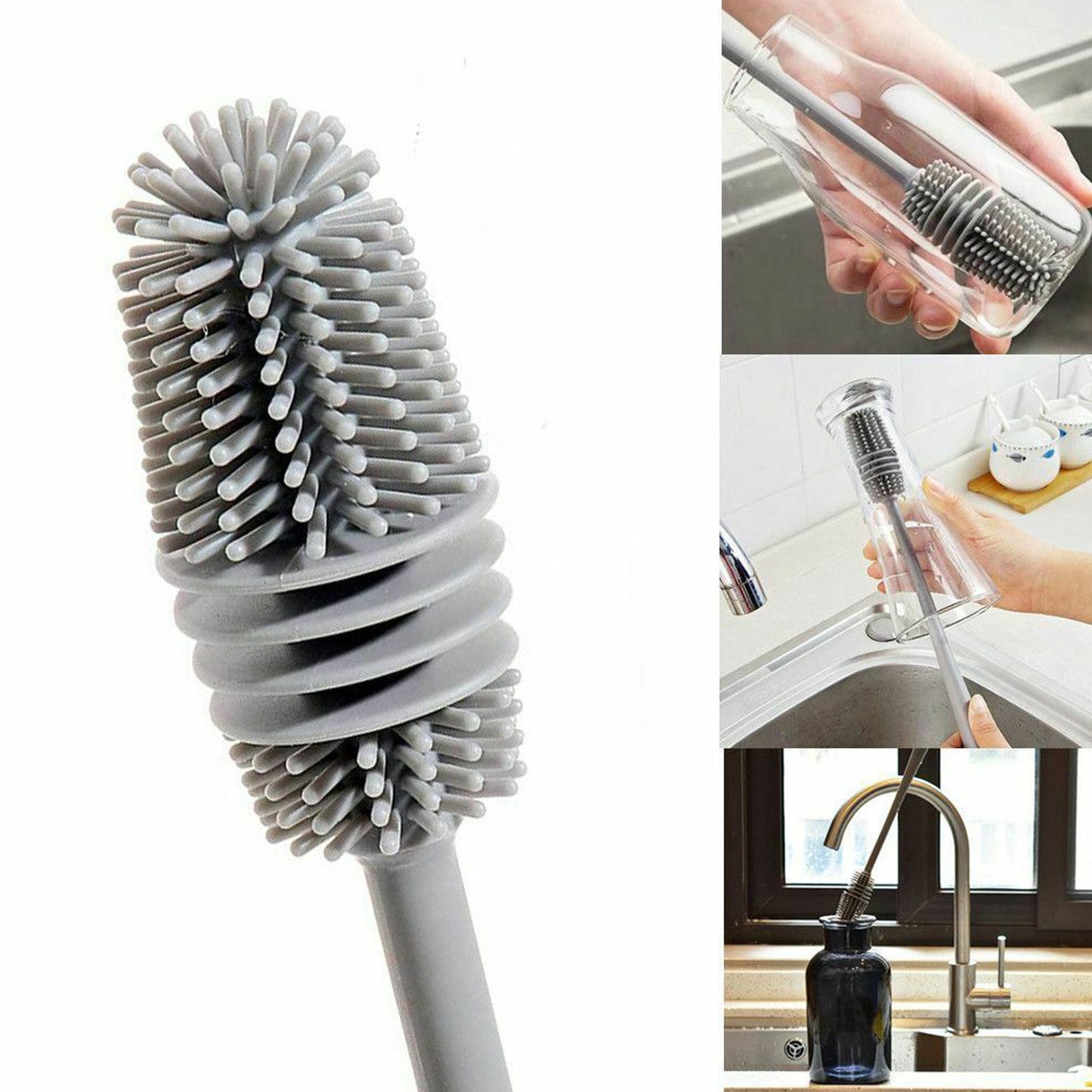 a Bottle Cleaning Brush Usual Fully Types Of Household Room For Cooking Food Purposes For Cleansing - Happy Price - Image 3