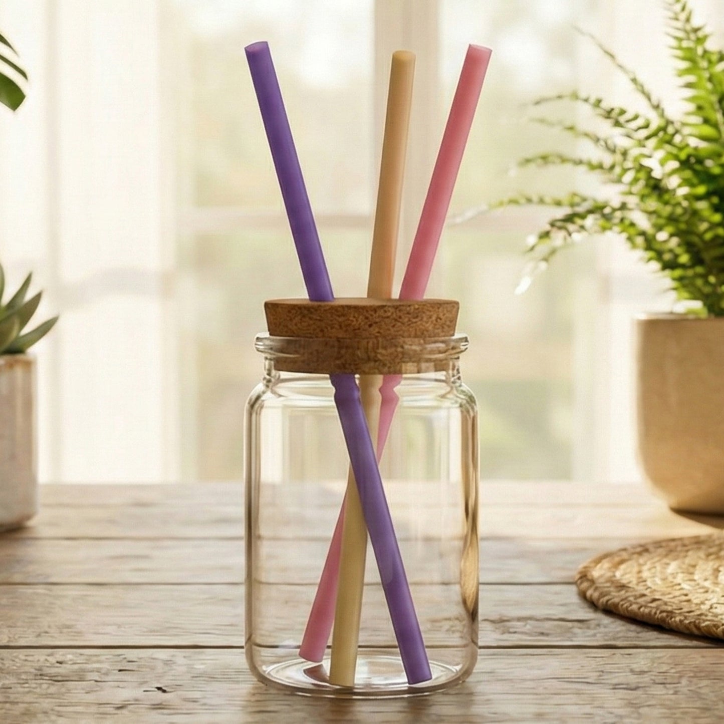 Reusable Drinking Straw for Cold Drinks - 1 Piece, Assorted Colours - Happy Price - Image 3