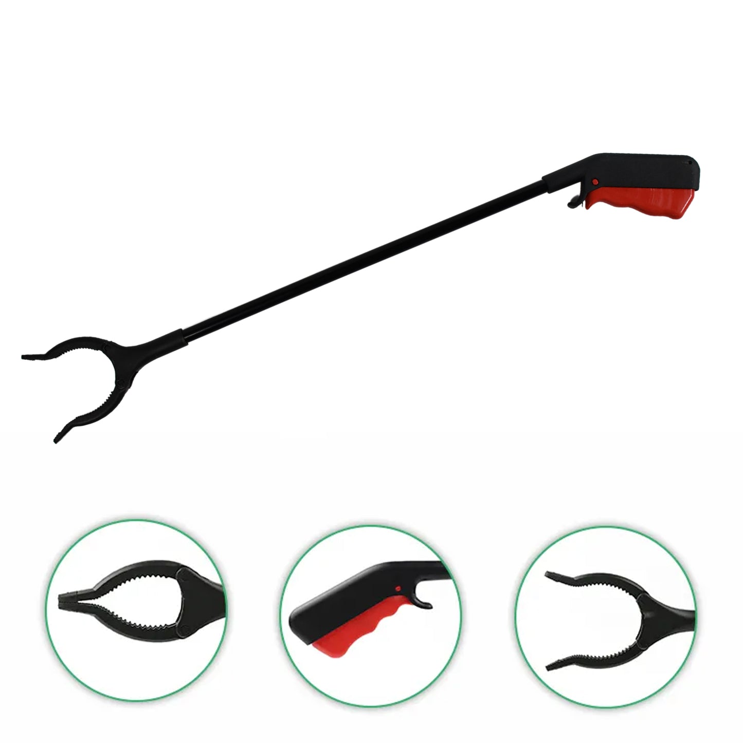 Extra Long Pickup Aid Trash Picker Upper Rotating Hand Heavy Duty Grip Arm - Reaching Assist For Litter Elderly Garden  Disabled Handicap Arm - Happy Price - Image 4