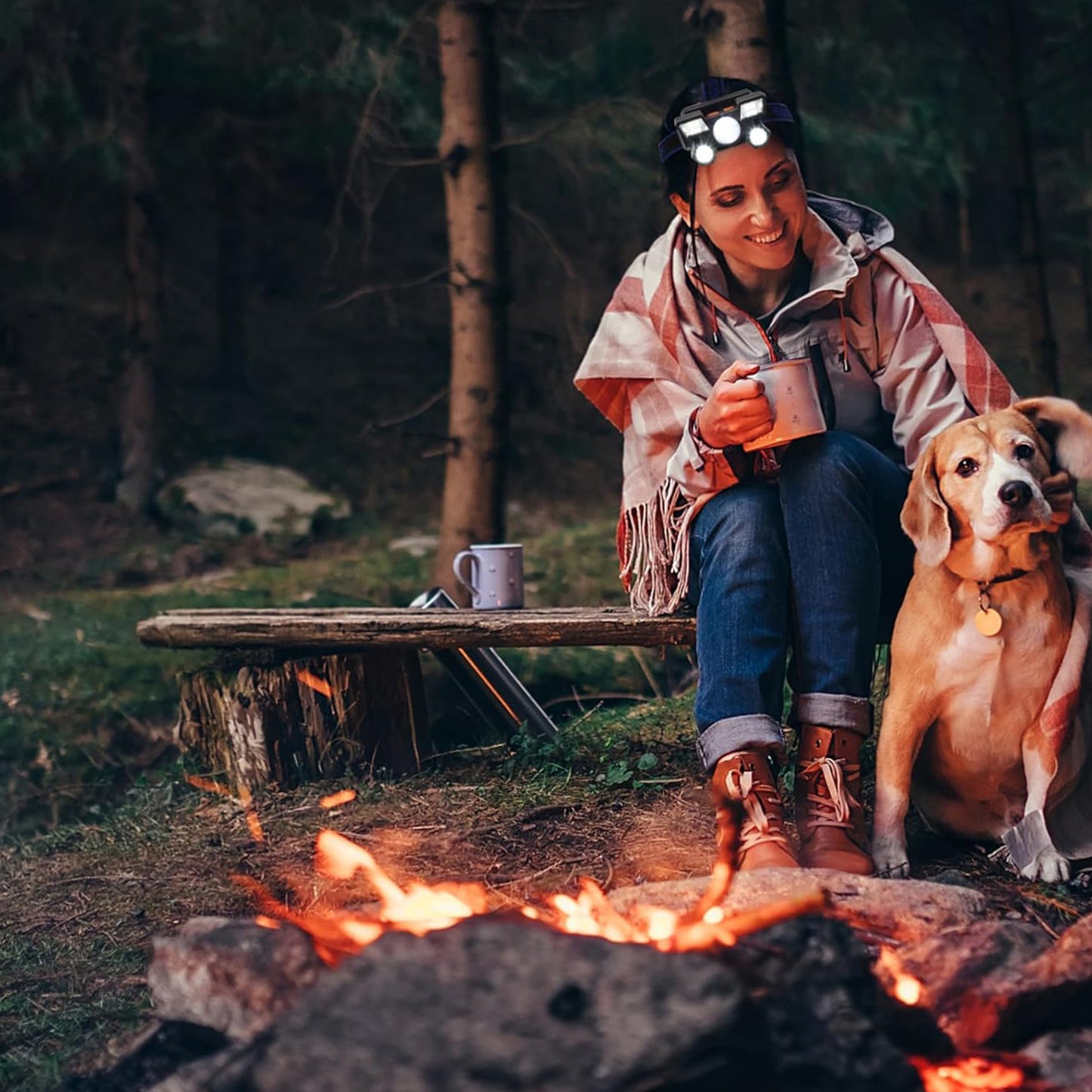 5 Led Headlamp Usb Rechargeable Head Light (1 Pc) - Happy Price - Image 3