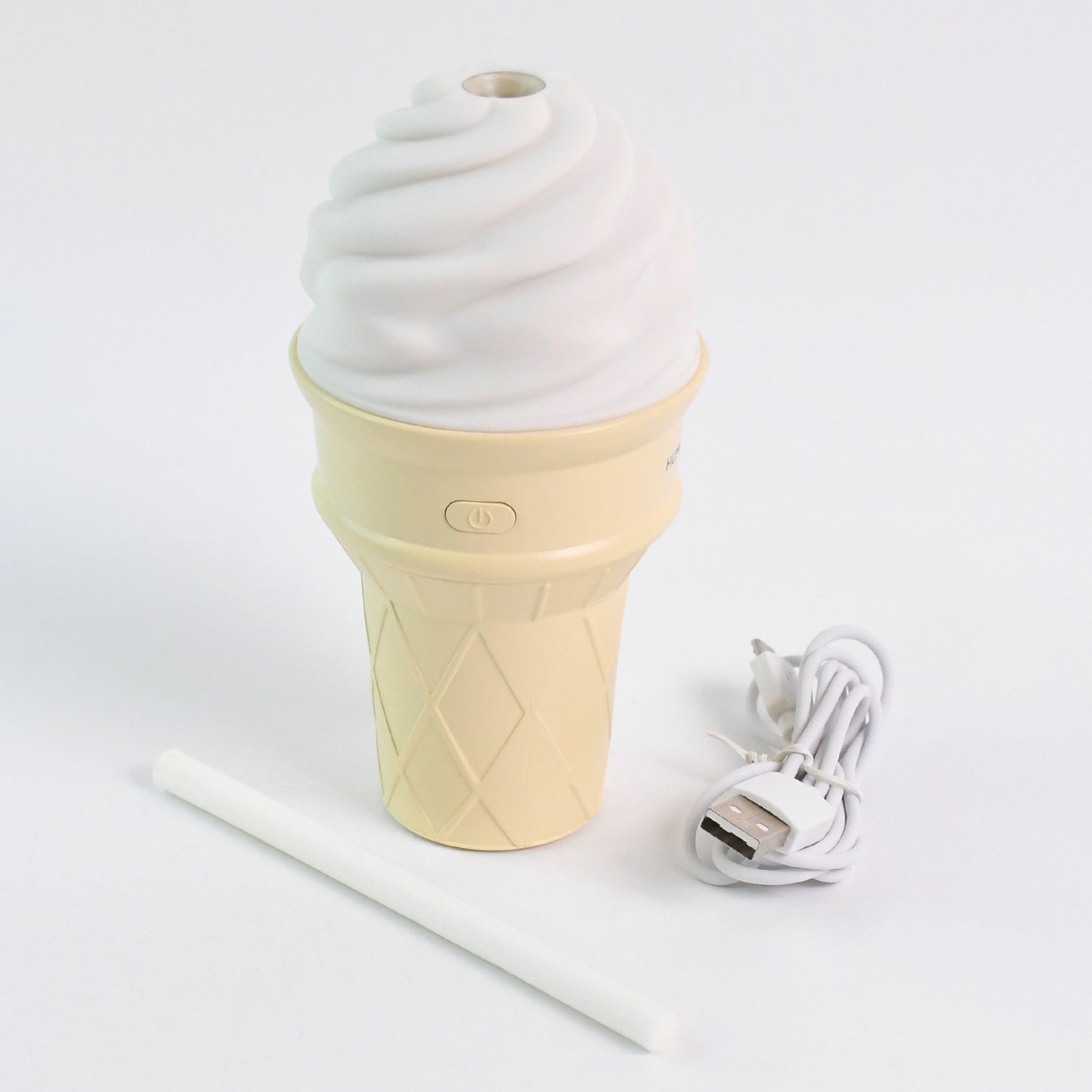 Ice Cream Cone Shape Air Freshener Humidifier (1pc  Cream Color) - Happy Price - Image 2