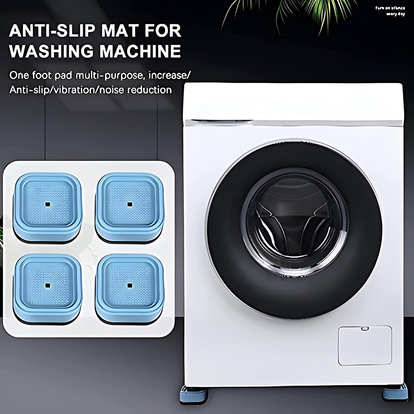Plastic Washing Machine Feet Pads (Set Of 4 Pc) - Happy Price - Image 3