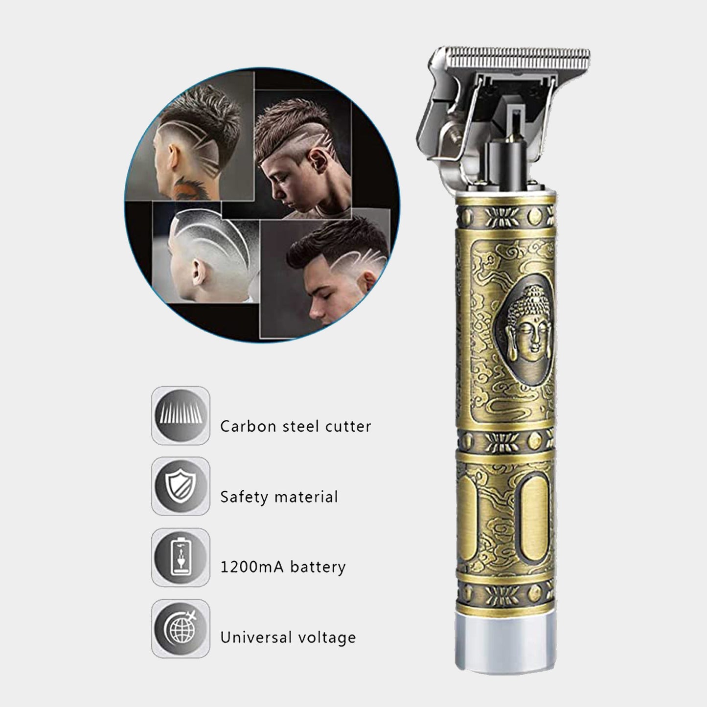 Hair Trimmer For Men Hair Style Trimmer Professional Hair Clipper Adjustable Blade Clipper  Shaver For Men - Happy Price - Image 3