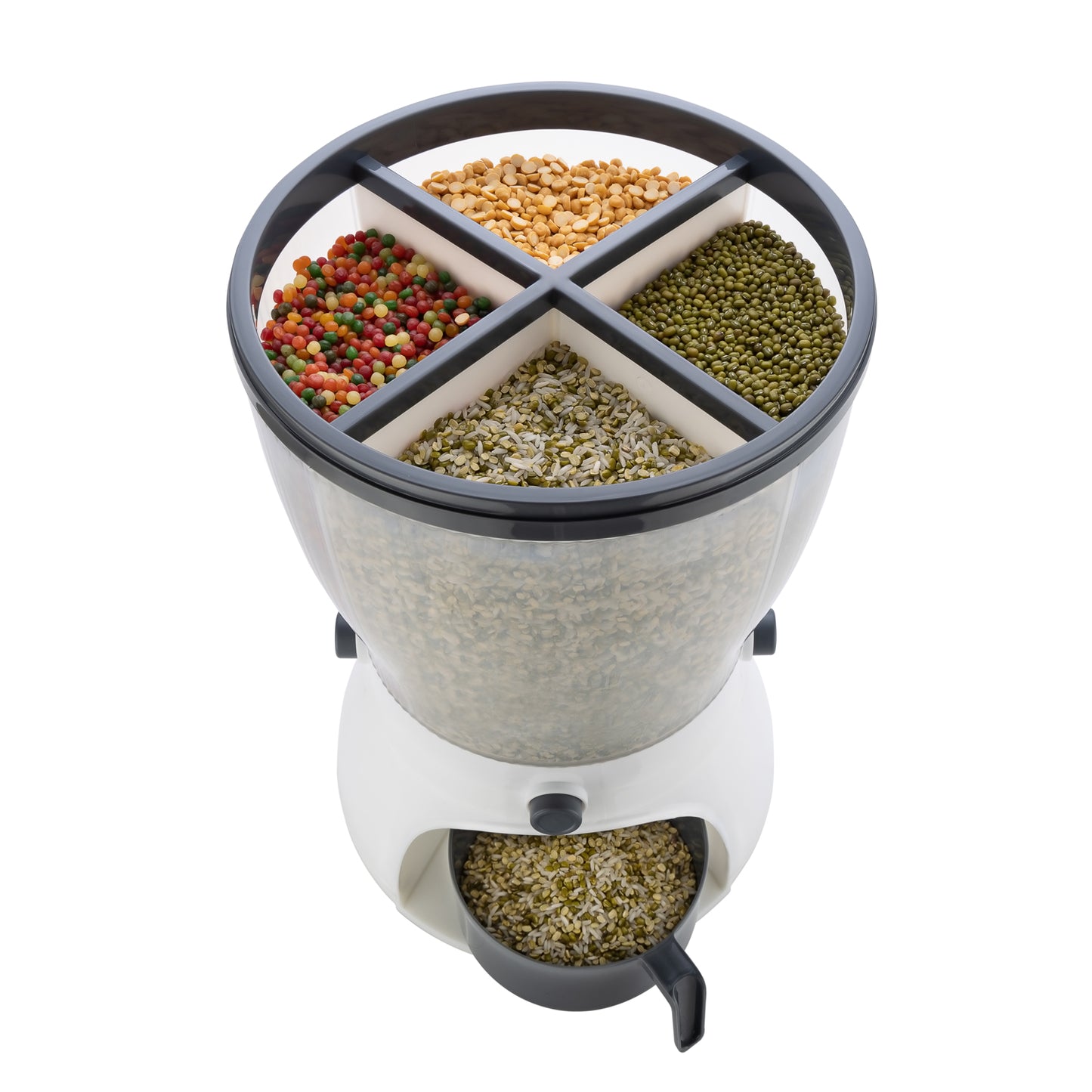 4in1 Rice Dispenser Grain Storage Container Household Cereal Dispenser - Happy Price - Image 3