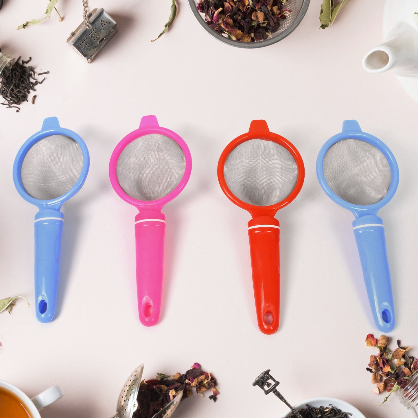 Plastic Multipurpose Tea And Coffee Strainer (Pack Of 12 Pcs) - Happy Price - Image 4