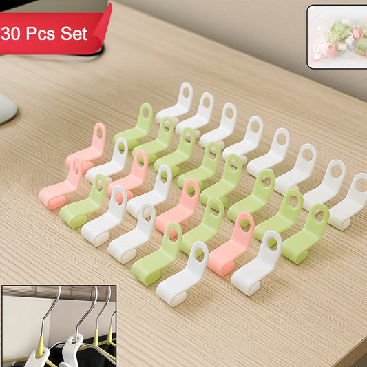 Multi-color Hanger Connector Hooks (30 Pc) - Happy Price - Image 1