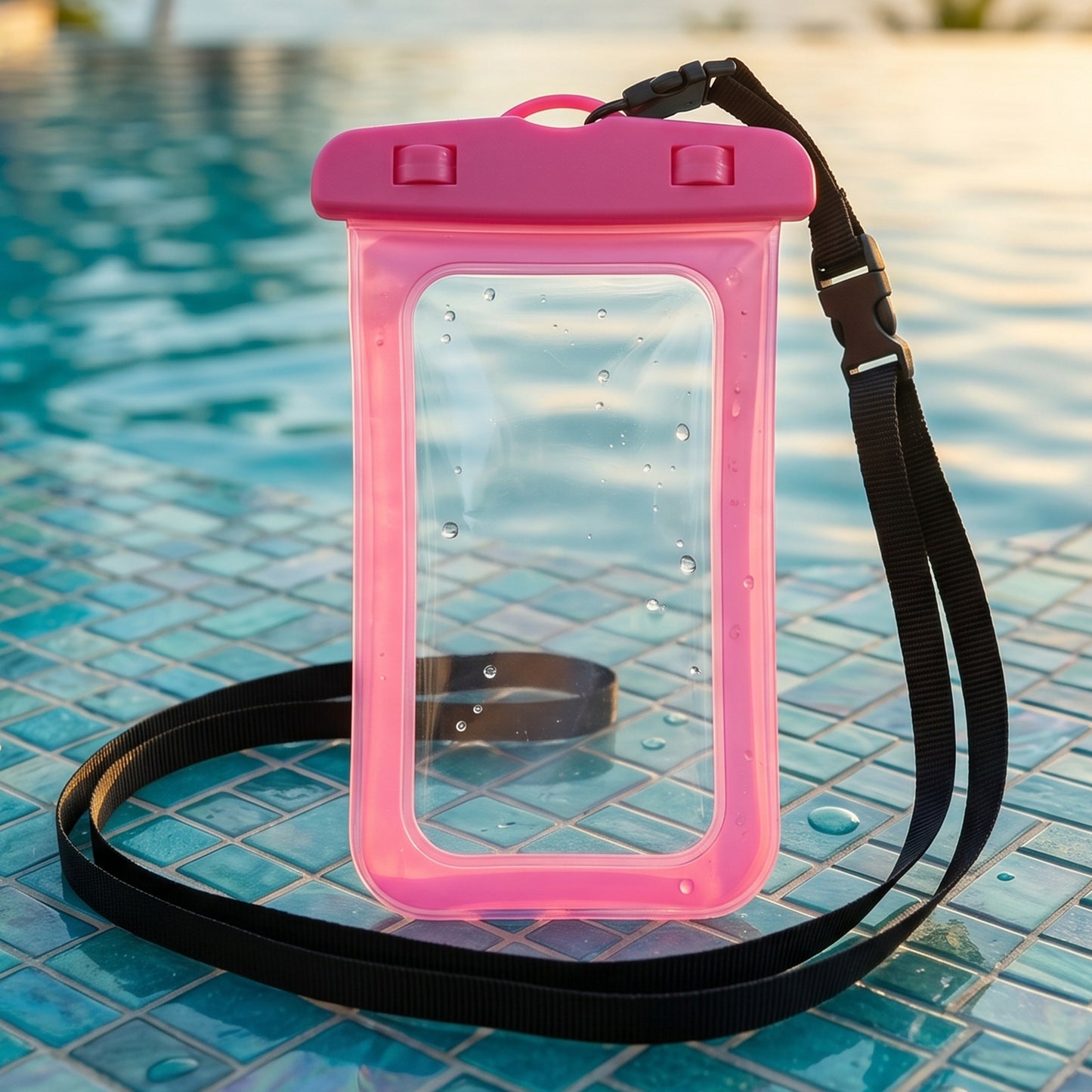 Waterproof Phone Pouch - 1 Pc Universal Sealed Case with Lanyard - Happy Price - Image 3