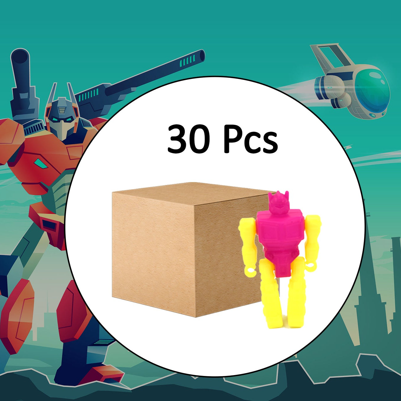 30pc Small Robot Toy For Kids - Happy Price - Image 1