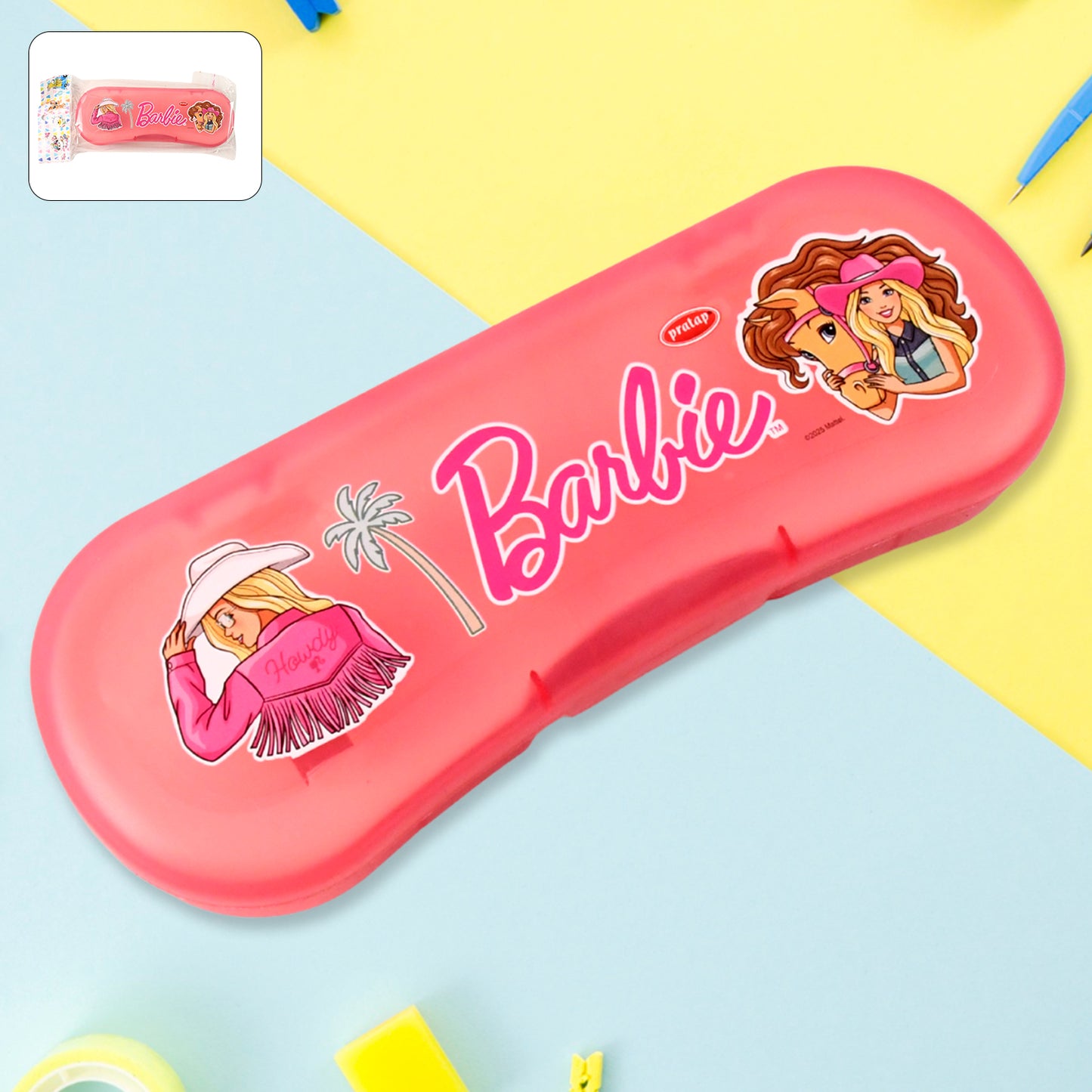 Cute Cartoon Printed Plastic Compass Box For Kids (1 Pc) - Happy Price - Image 3