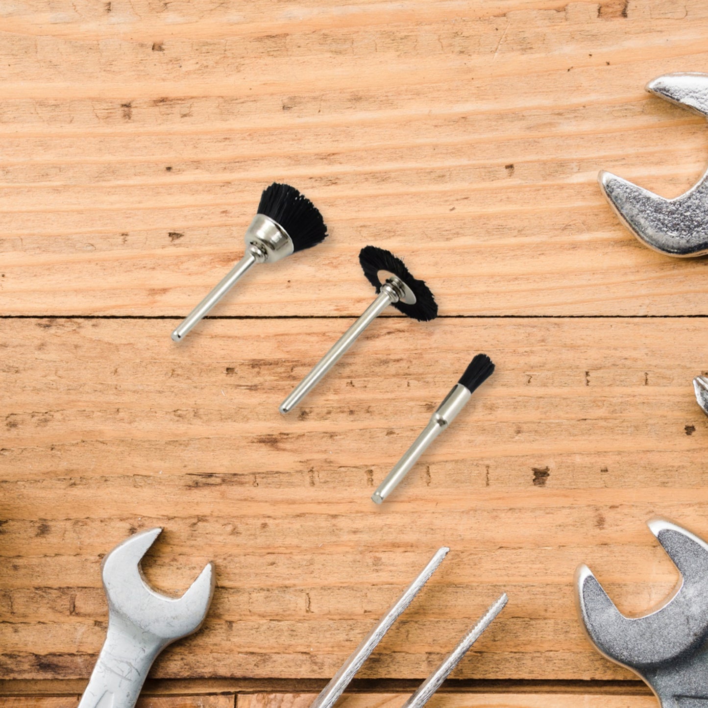 Brass Wire Wheels 3 Pcs Brass Wire Wheels Rust Removal Tool - Happy Price - Image 2