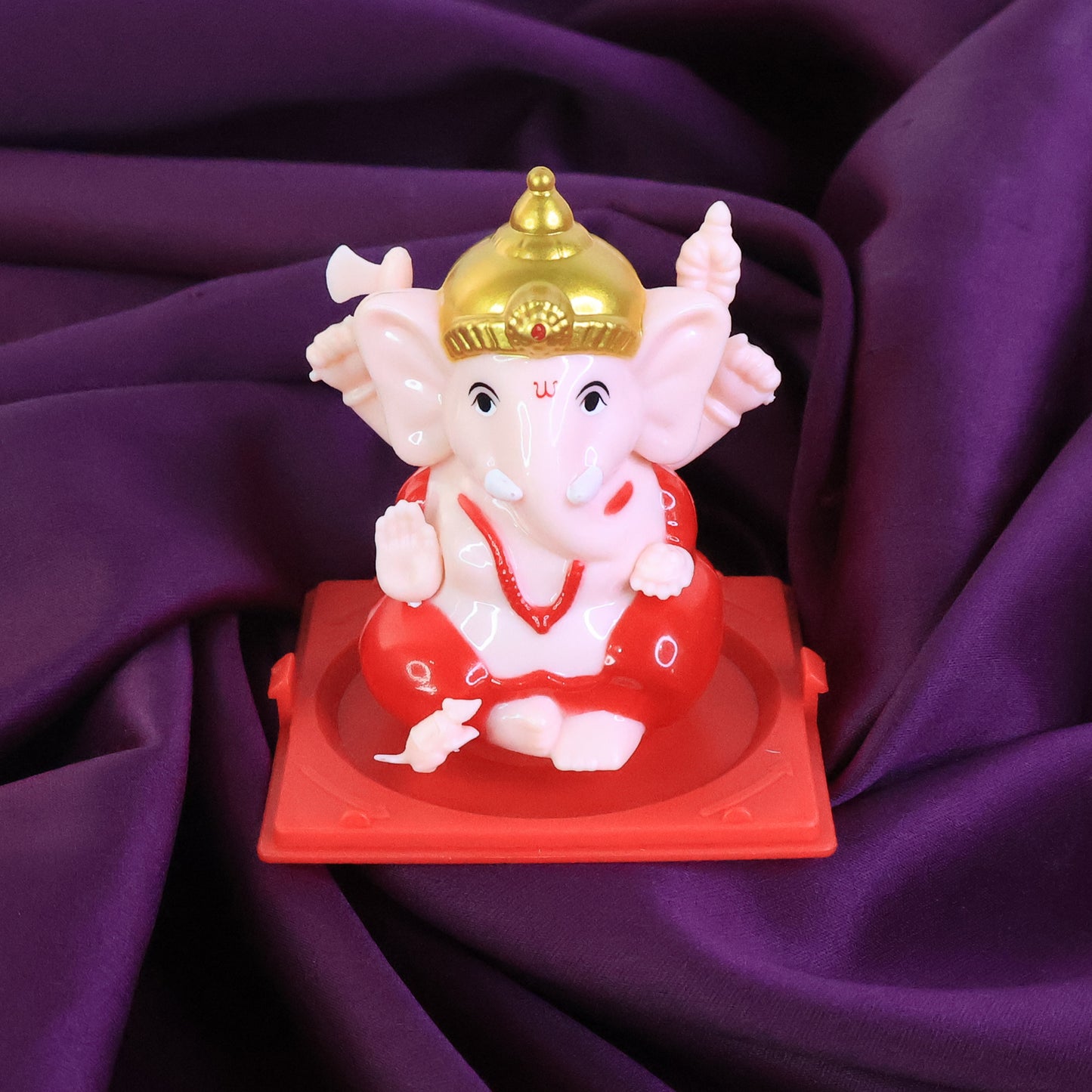 Lord Ganesh Idol in Transparent Case - 1 Pc - Happy Price - Image 7