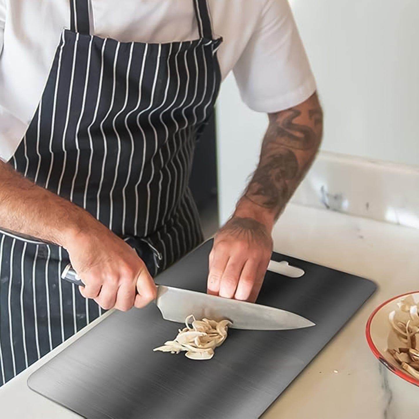 Stainless Steel Vegetable  Fruit Cutting Chopping Board (3120 Cm  1 Pc) - Happy Price - Image 4