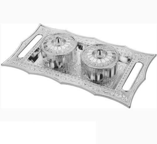 Multipurpose Decorative Multi Storage Mukhwas Daniserving Tray - Happy Price - Image 1