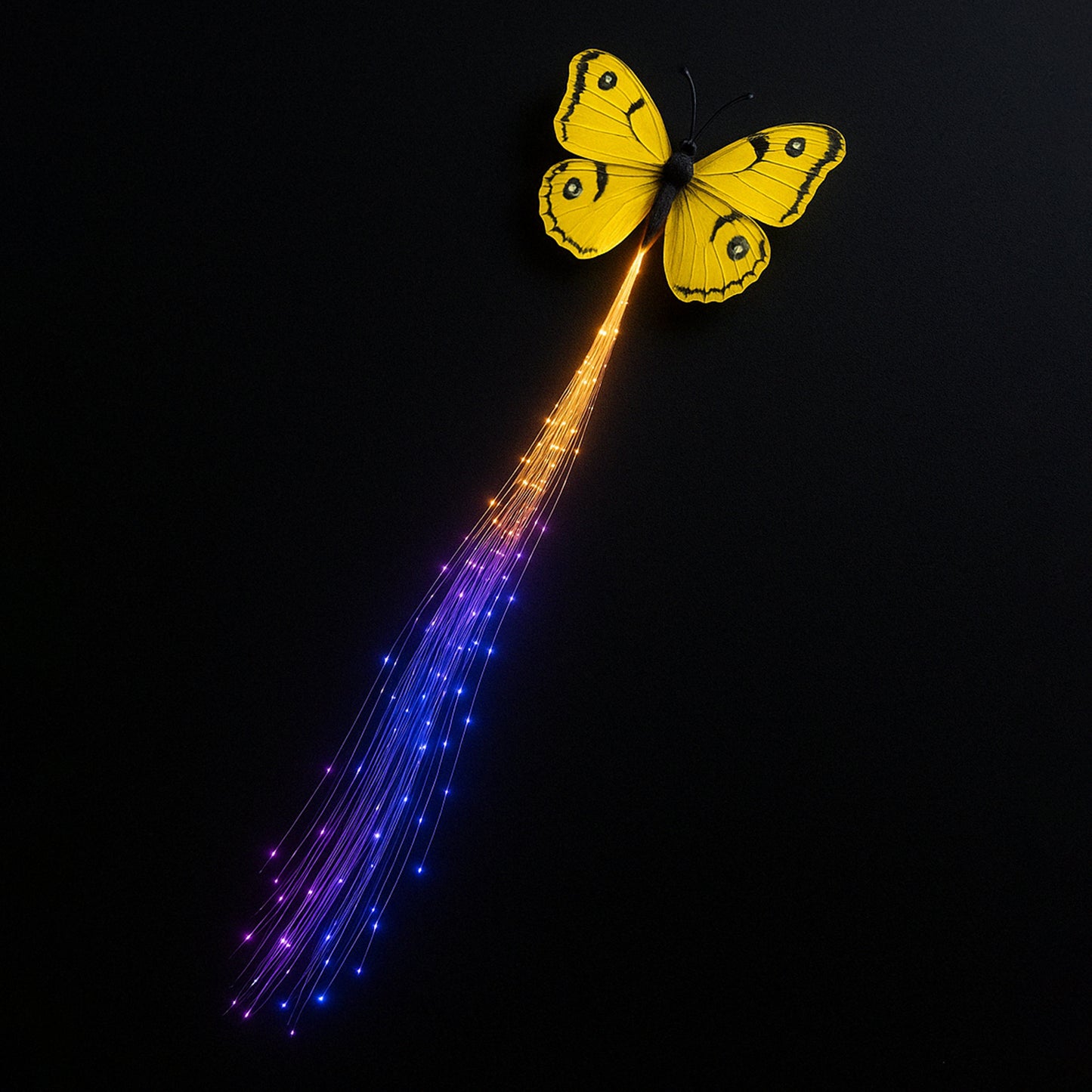 Led Butterfly Hair Braid Clip (Mix Color 1 Pc) - Happy Price - Image 5