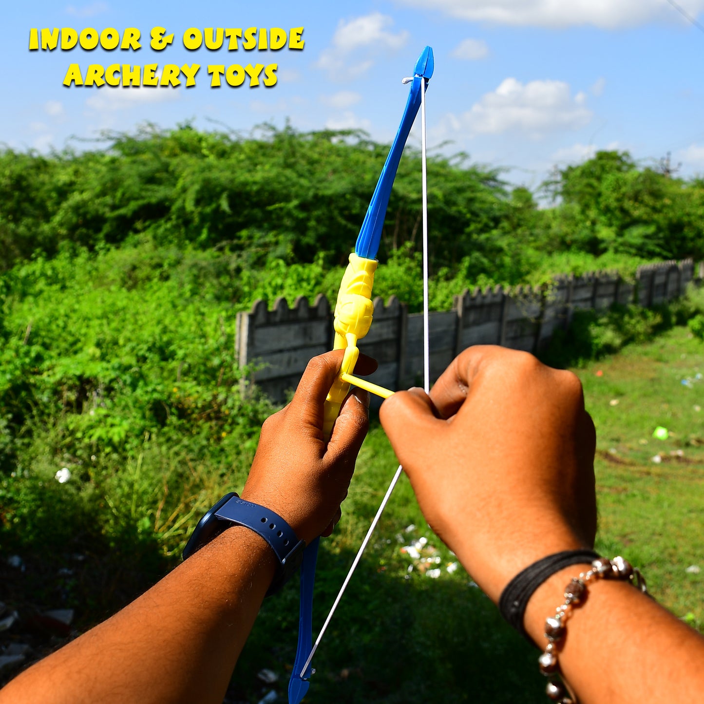 Kids Archery Toy Set with Bow, 3 Arrows, Knife & Target Board - Happy Price - Image 4