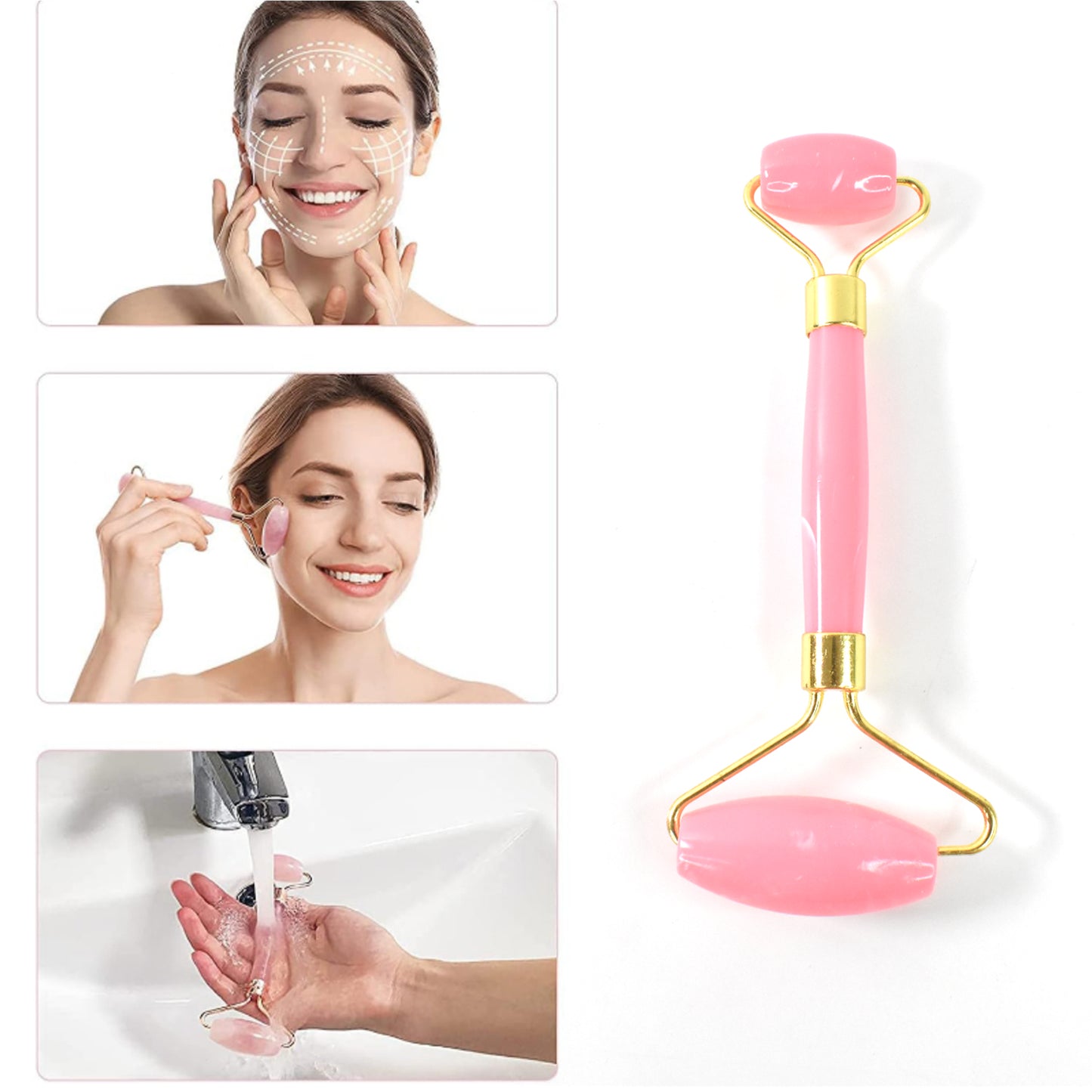 Double Ended Smooth Facial Massage Rollers (1 Pc  Mix Color) - Happy Price - Image 3