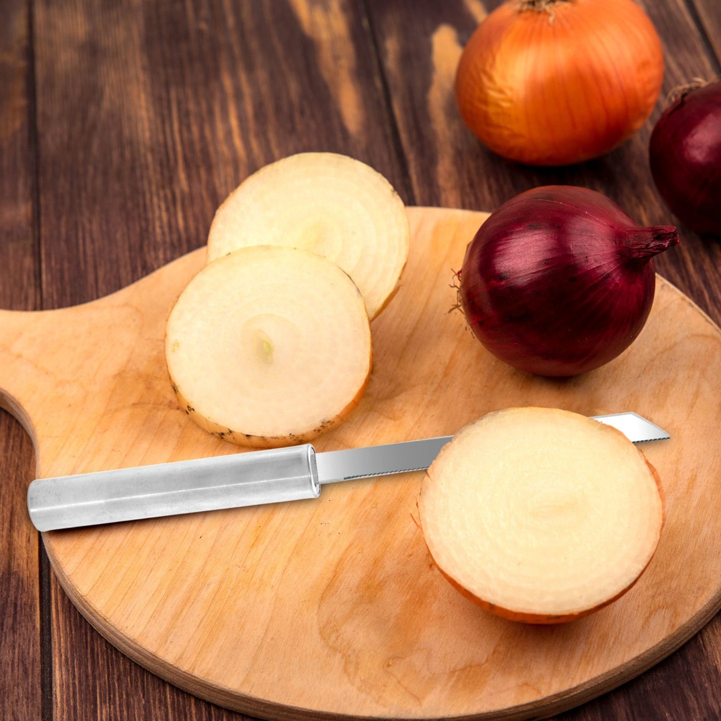 Utility Knife Stainless Steel Blade With Strong Grip (Pack Of 12) - Happy Price - Image 2