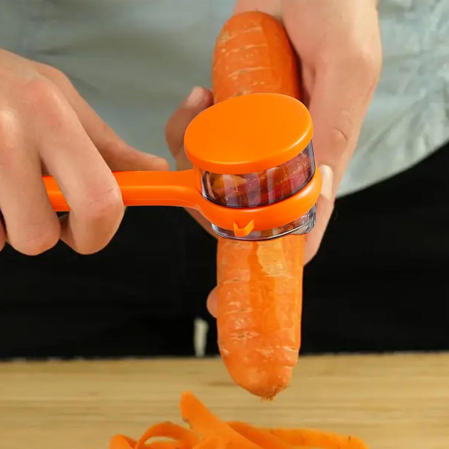 Stainless Steel Peeler With Container (1 Pc) - Happy Price - Image 2