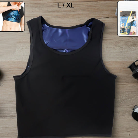 Men's Slim Fit Sweat Shaper Tank Top (L/XL Size, 1 Pc) - Happy Price - Image 1