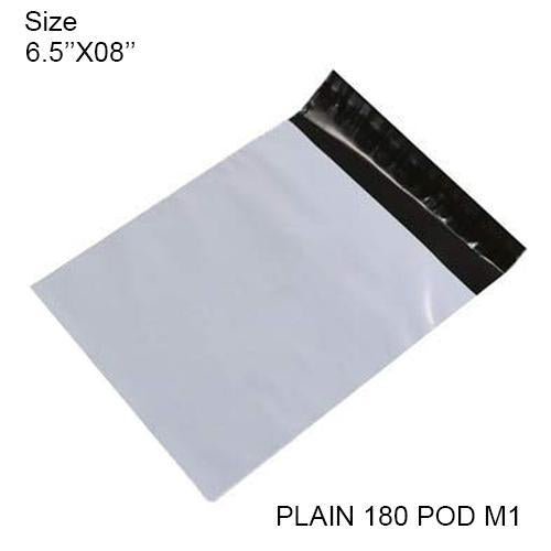 Tamper Proof Courier Bags(6.5x08 Plain 180 Pod M1) - 100 Pcs - Happy Price - Image 1