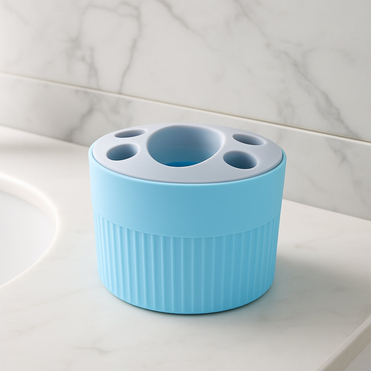 Multipurpose Bathroom Toothbrush And Utility Holder Stand With Multiple Slots (1 Pc) - Happy Price - Image 6