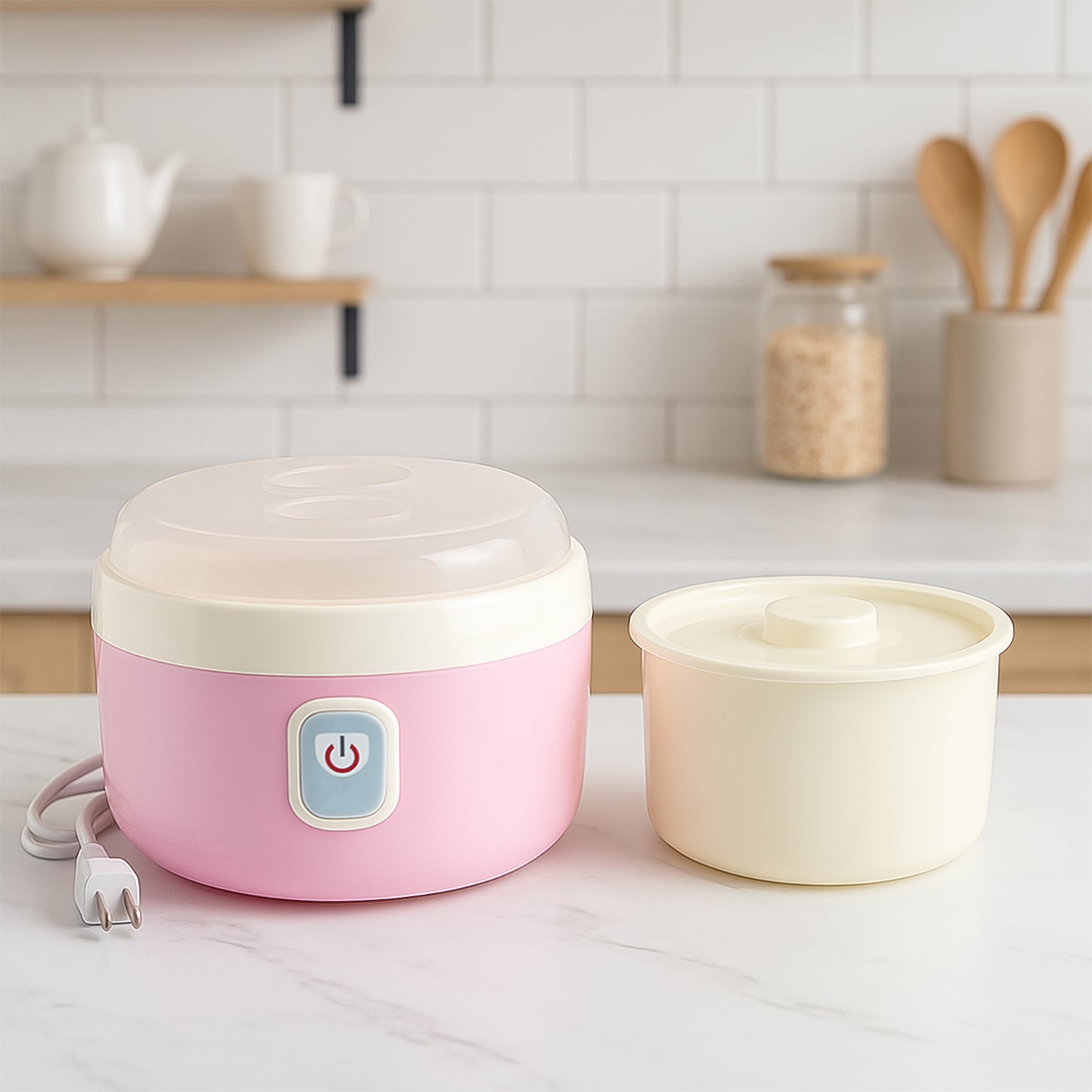 Electric Yogurt Maker with Stainless Steel Inner Pot - Home Fermentation Appliance - Happy Price - Image 5