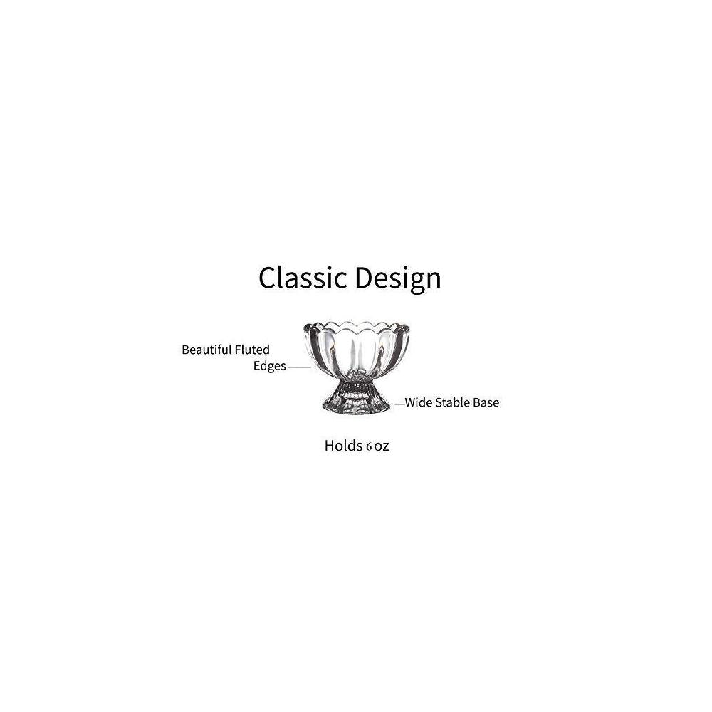 Glass Dessert Bowls for Ice Cream & Fruit - Set of 6 - Happy Price - Image 8