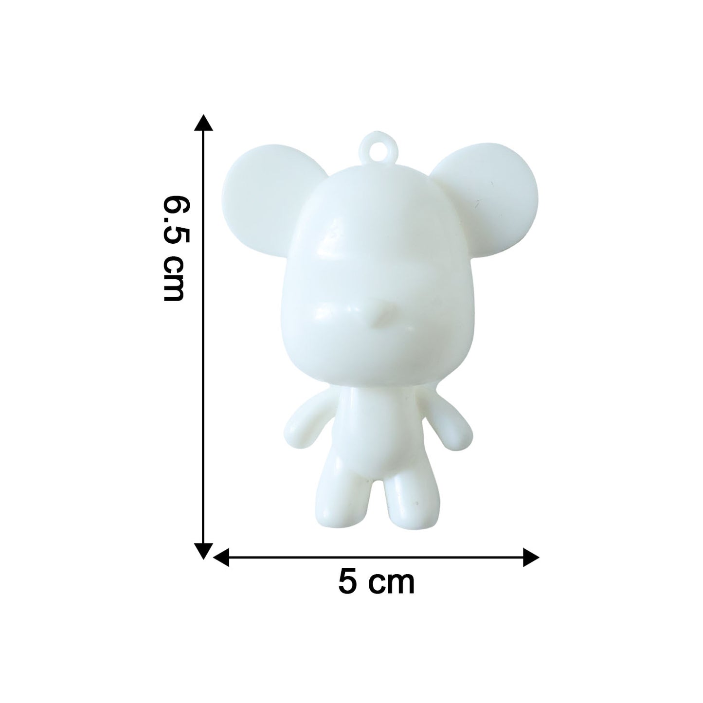 Cute Bear Character Keychain - Decorative Mini Figure for Bags & Keys (1 Pc) - Happy Price - Image 5