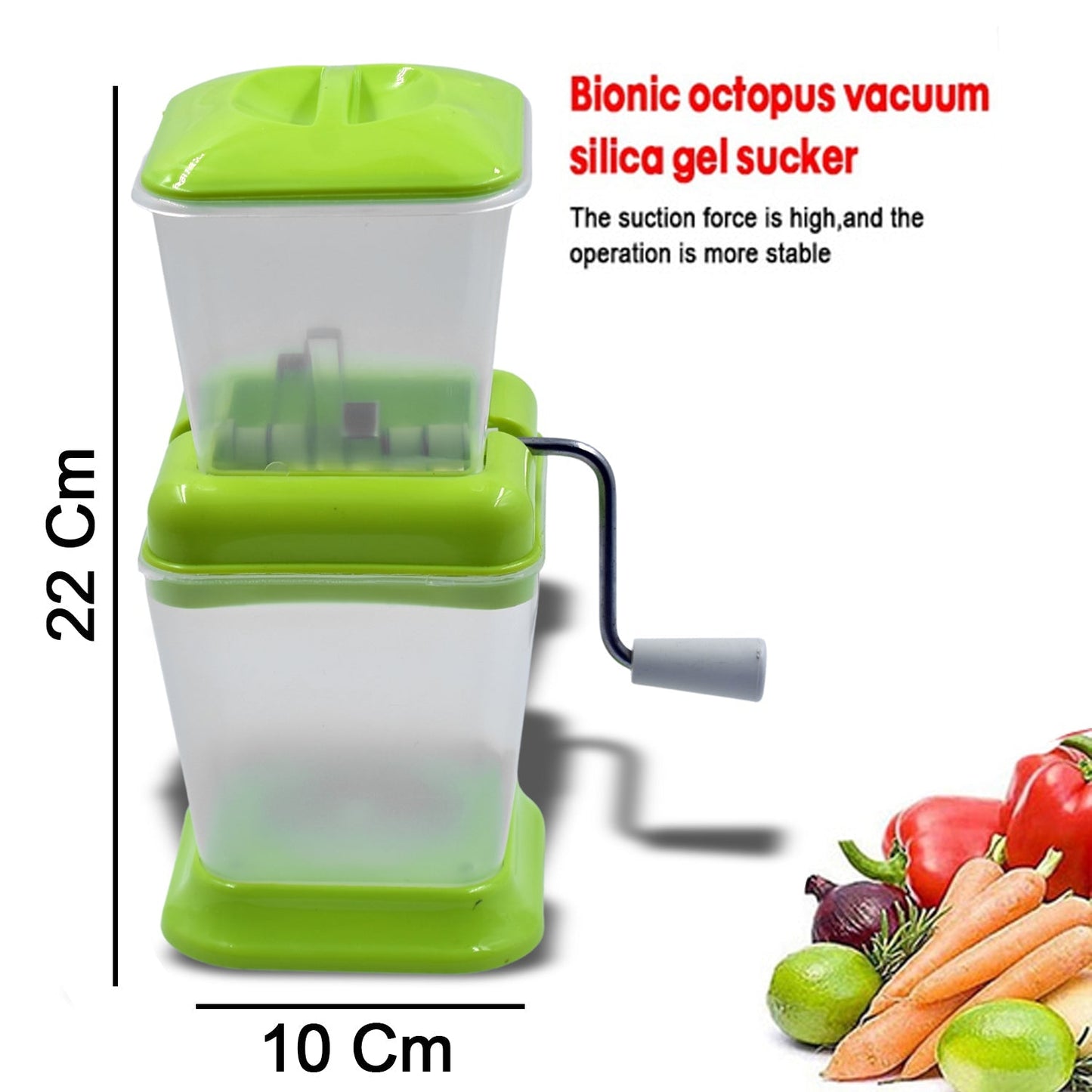 Small Onion Chopper  Vegetable Chopper Quick Cutter With Rotating Blade - Happy Price - Image 3