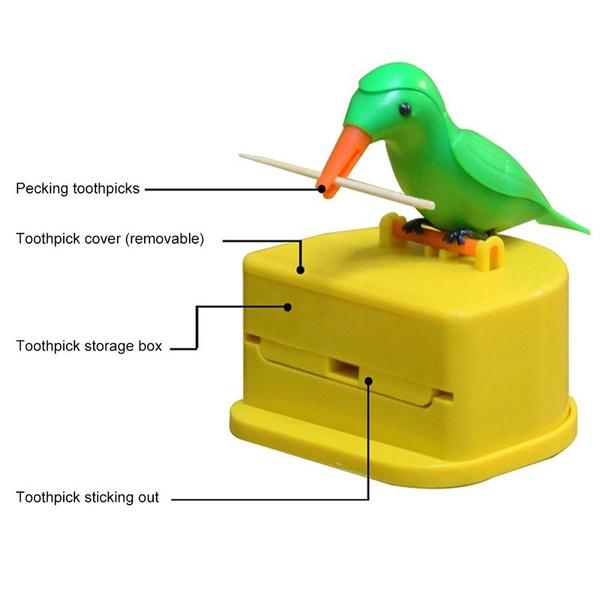 Portable Automatic Bird Toothpick Storage Box - Happy Price - Image 6