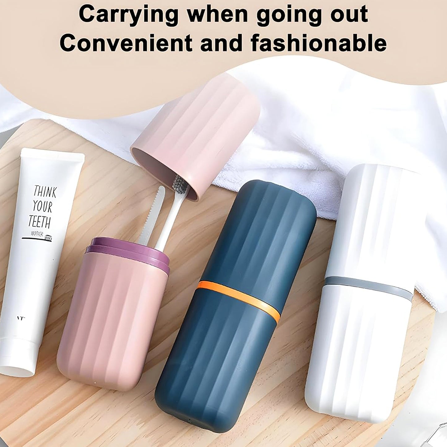 2 Pcs Portable Toothbrush Holder Case for Travel - Happy Price - Image 11