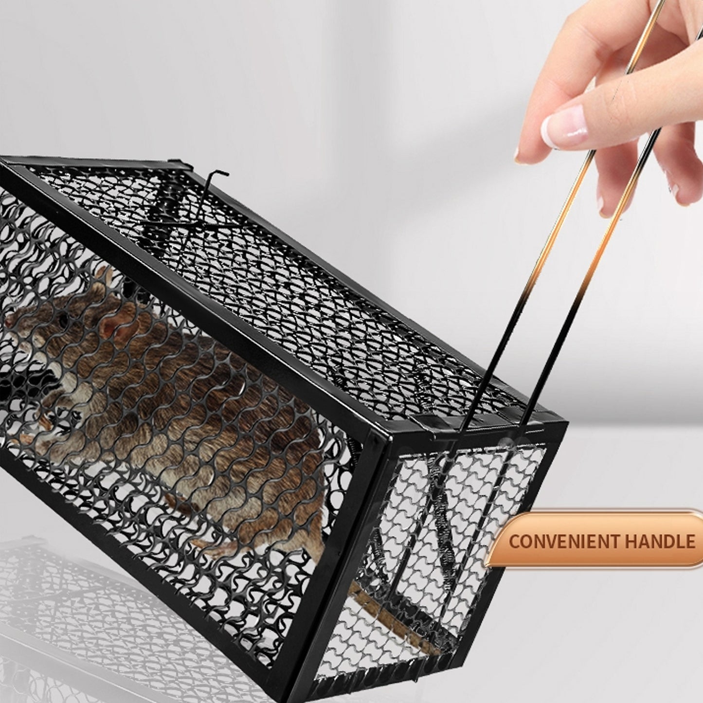 Foldable Mouse Trap Squirrel Trap Small Live Animal Trap Mouse Voles Hamsters Live Cage Rat Mouse Cage Trap For Mice Easy To Catch And Release - Happy Price - Image 3