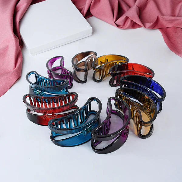 Plastic Hair Clamp Grip Simple Matte Hair Barrette Clamp (1 Pc) - Happy Price - Image 1