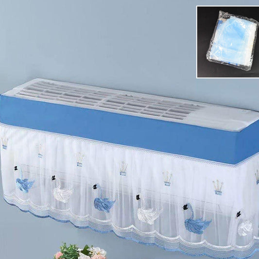 Ac Cover Air Conditioning Dust Cover Folding Designer (Approx 1 Ton  1 Pc  Ac Curtain  Mix Design) - Happy Price - Image 1