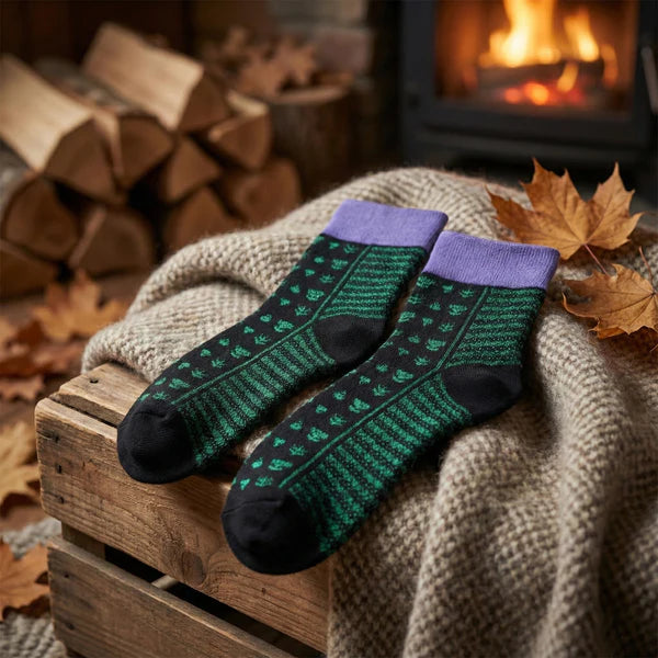Comfortable Crew Socks for Men & Women (1 Pair) - Happy Price - Image 2