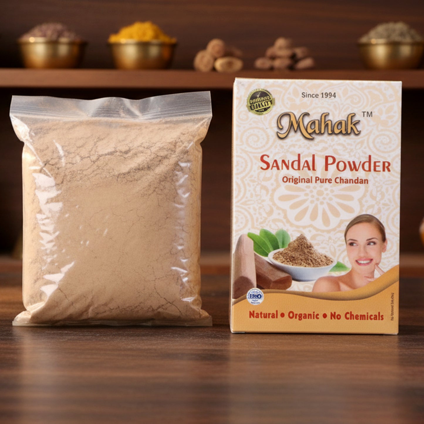 Pure Sandalwood Powder for Face Packs & Cooling Skincare - 50 gm - Happy Price - Image 6