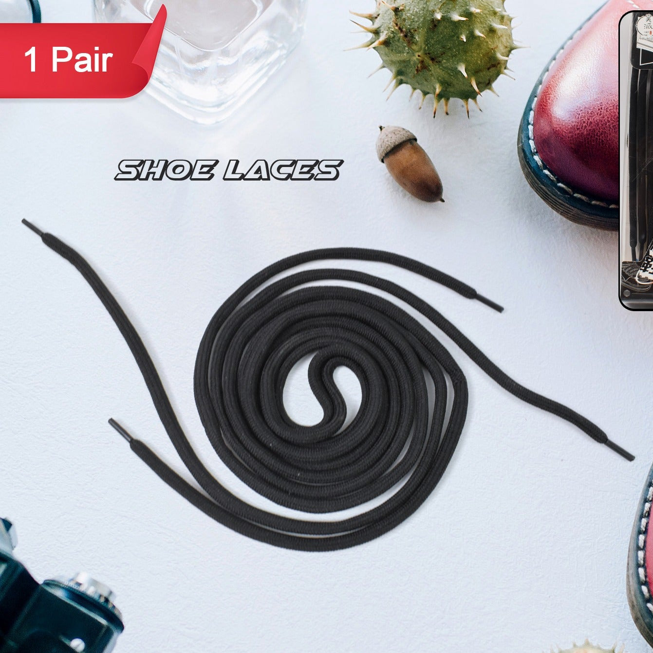 Super Quality Shoe Laces Sports Shoe Lace (1 Pair  Mix Color) - Happy Price - Image 1