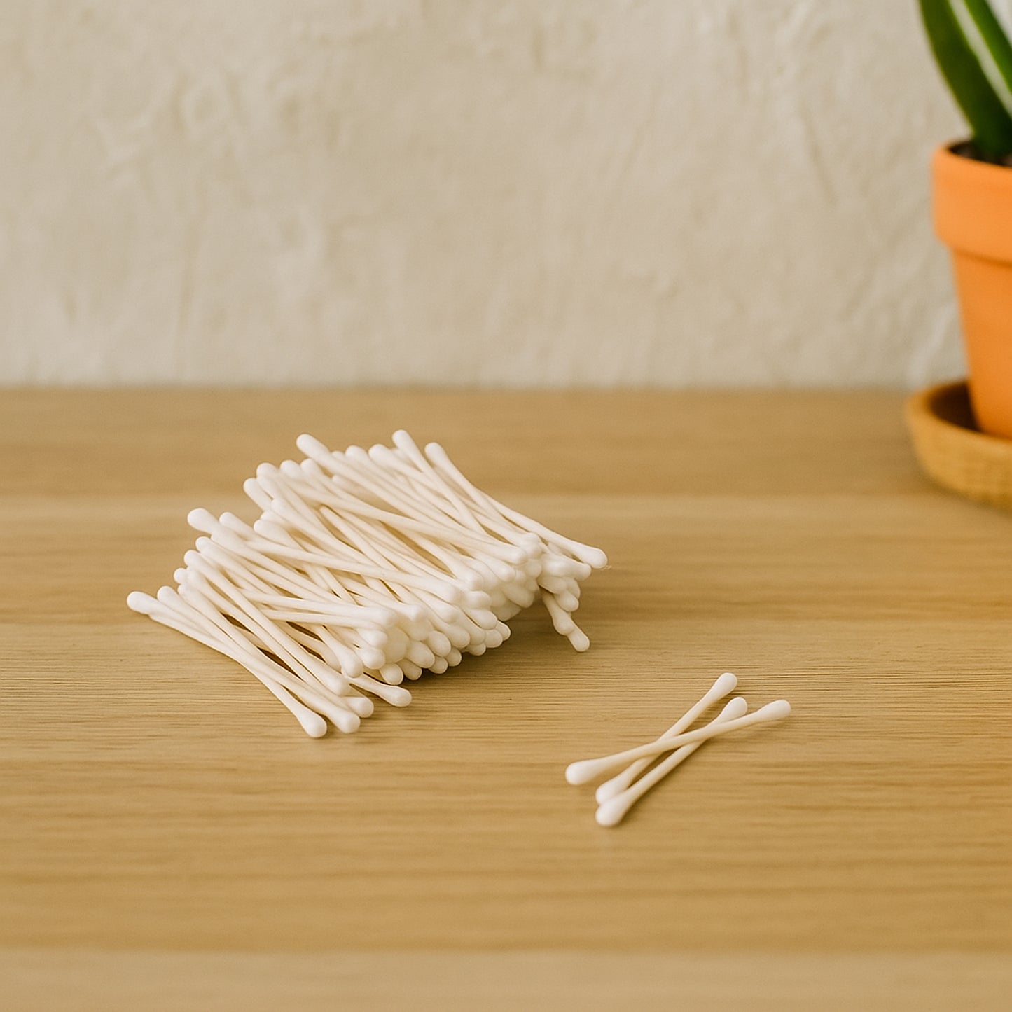 Tulips Paper Stick Cotton Swabs - 100 Pcs Set for Grooming & Makeup - Happy Price - Image 7