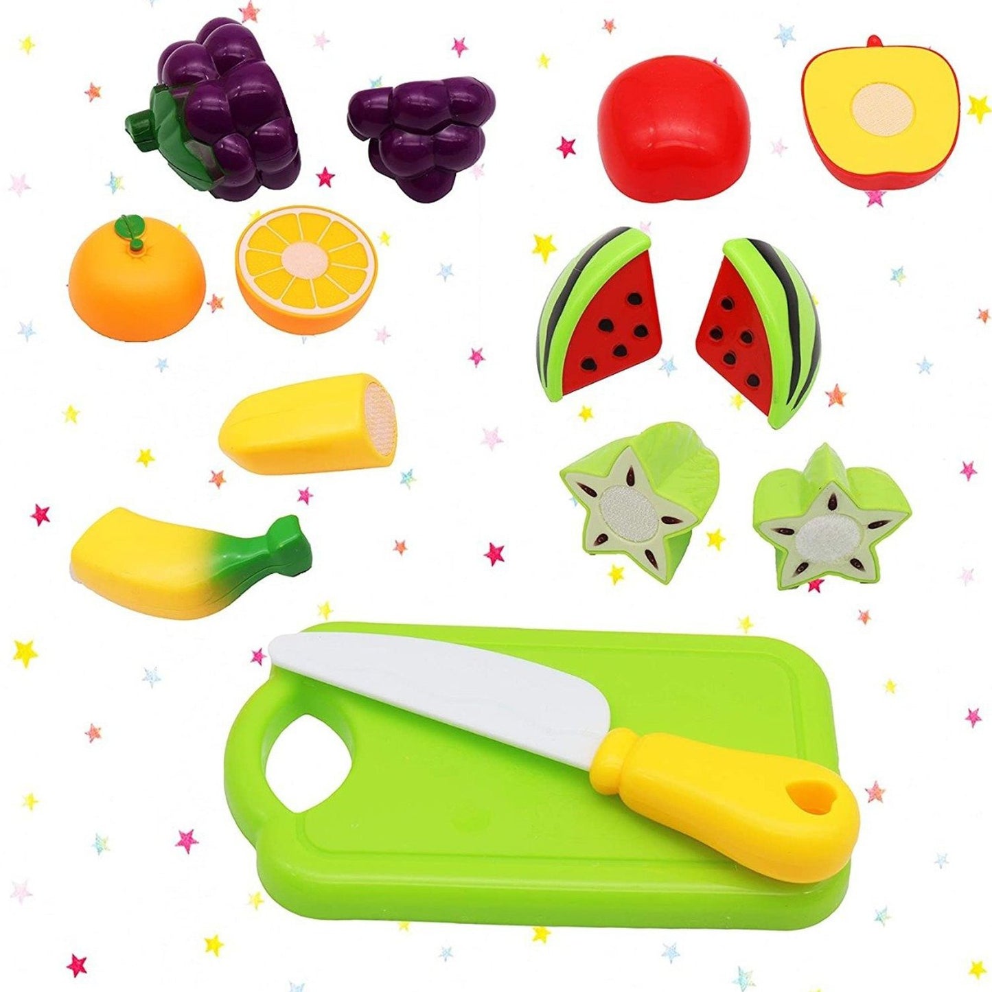 Plastic Fruits N Veggies Exclusive Collection Of Realistic Sliceable Fruits - Happy Price - Image 7