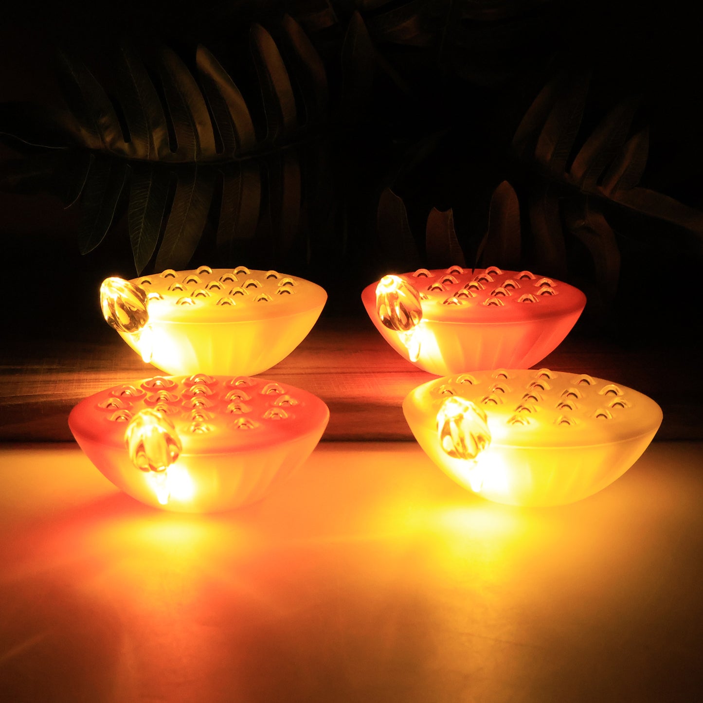 Set of 4 Lotus Canopy LED Decorative Lamps - Multicolor Floating Lights - Happy Price - Image 3