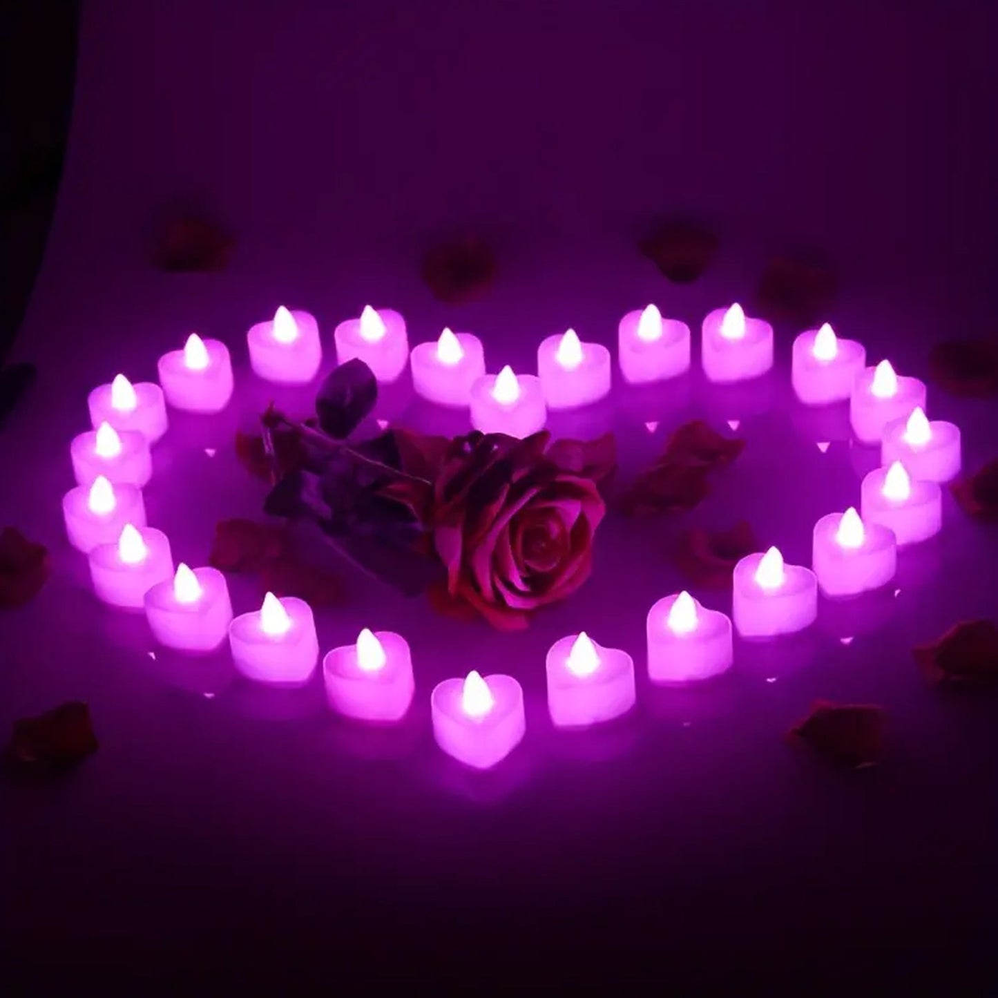 Led Tealights Smokeless Plastic Decorative Candles (Pack Of 1  Multicolor) - Happy Price - Image 5