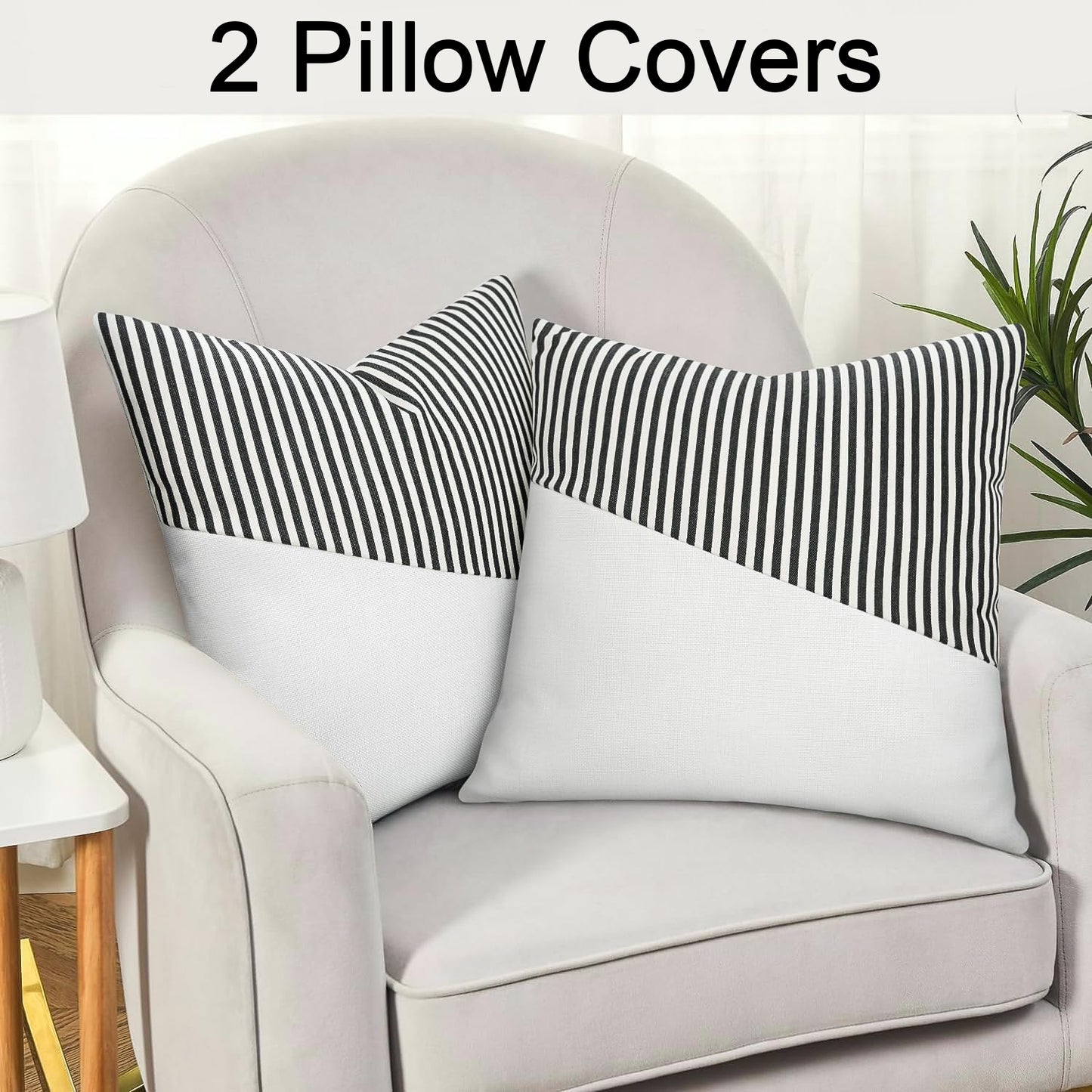 Decorative Pillow Covers Cushion Cases Soft Cotton (26  26 Inch  1 Pair  2 Pc) - Happy Price - Image 6