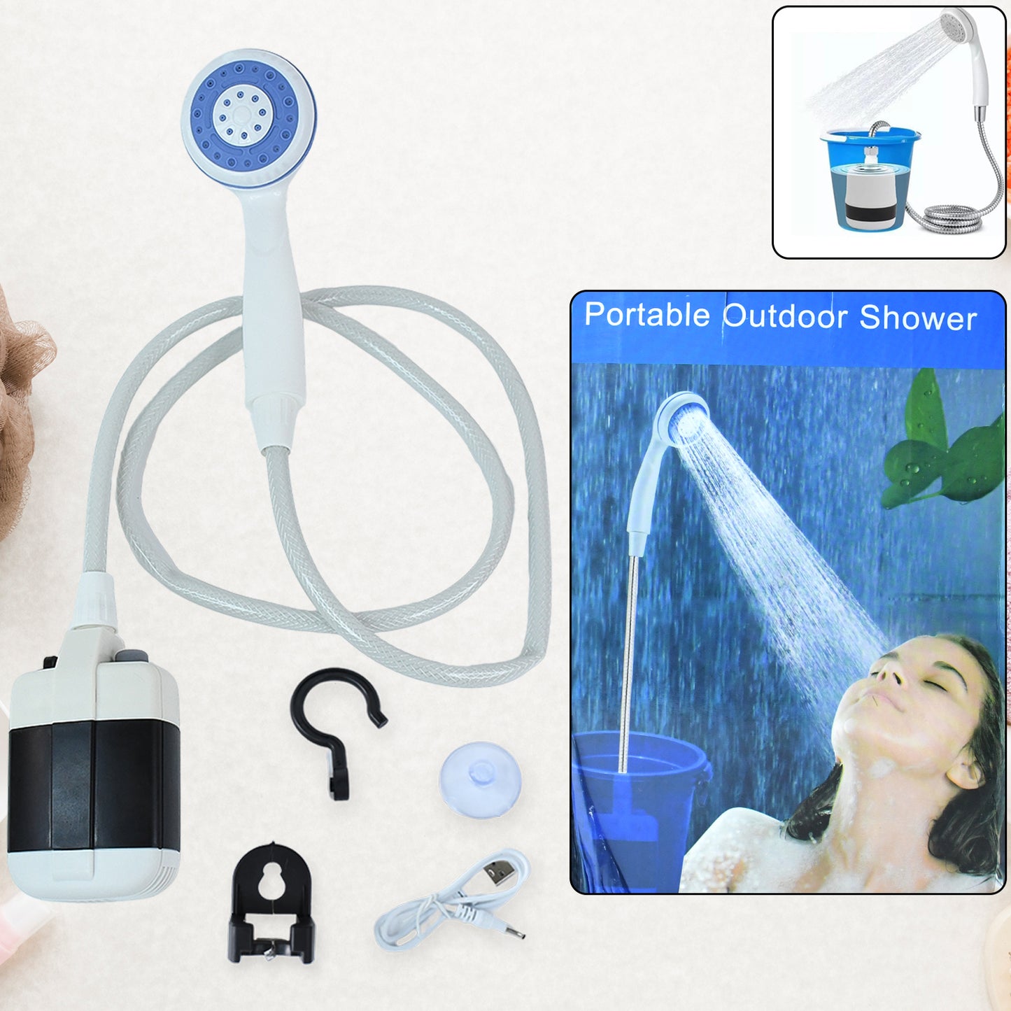 Portable Outdoor Shower Kit (1 Set) - Happy Price - Image 7